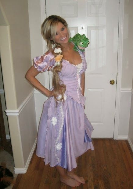 Best ideas about DIY Tangled Costume
. Save or Pin DIY Homemade Rapunzel Tangled Halloween Costume for adults Now.