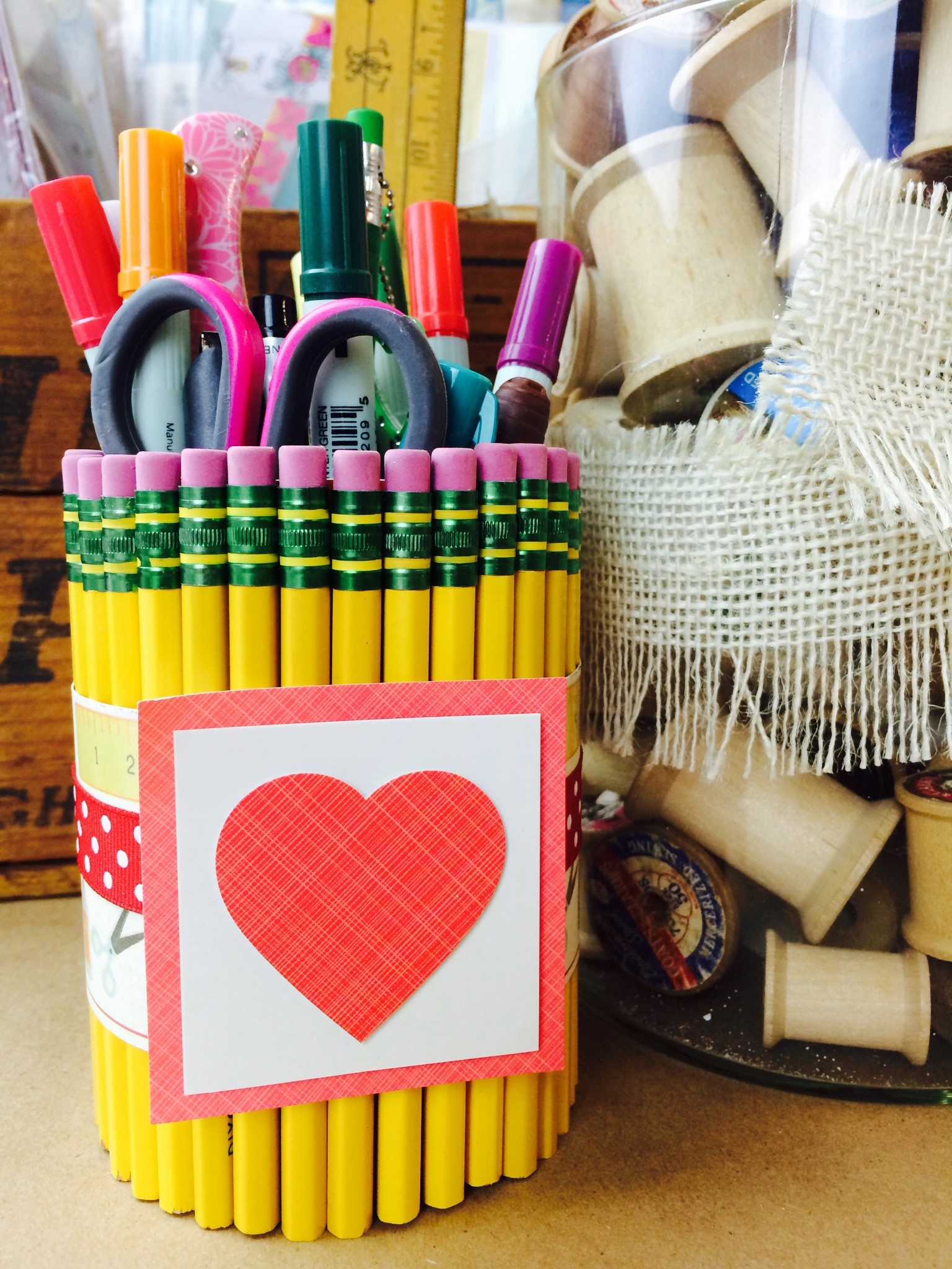 Best ideas about DIY Teacher Gifts End Of Year
. Save or Pin End of year teacher s t idea DIY pencil holder Now.