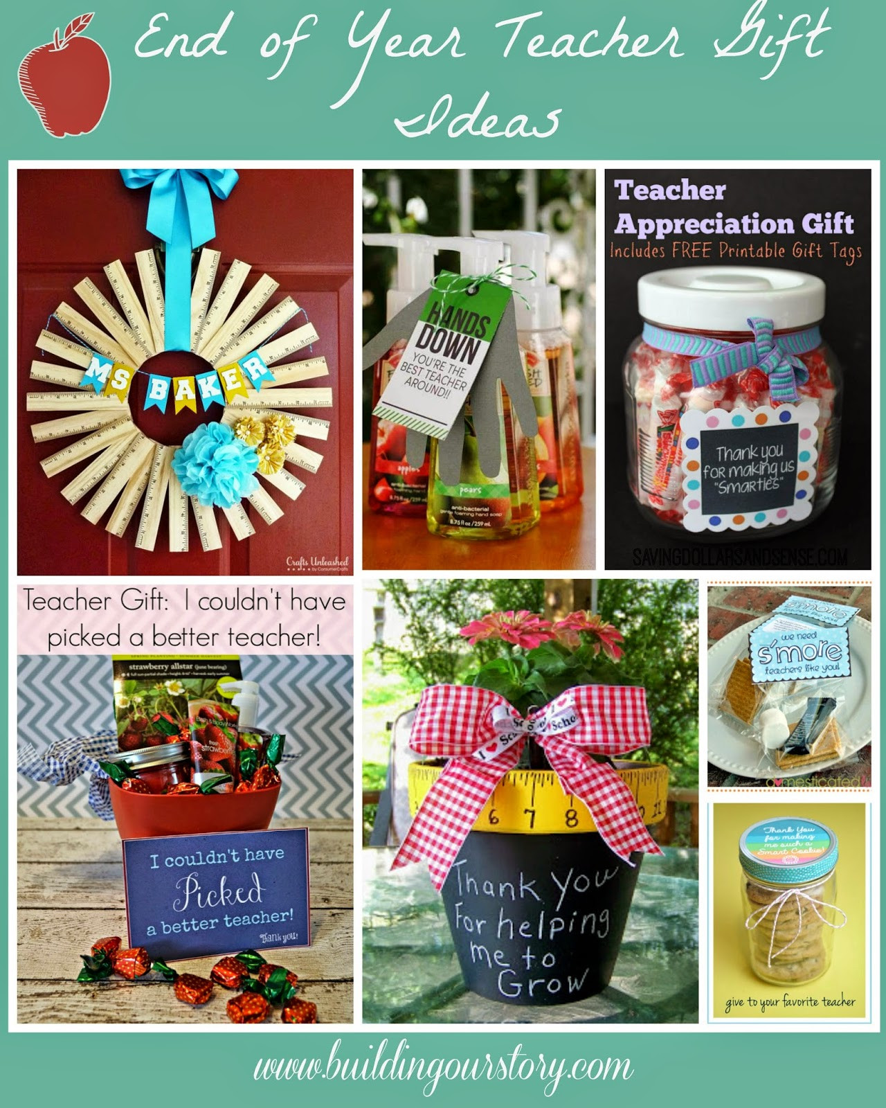 Best ideas about DIY Teacher Gifts End Of Year
. Save or Pin End of the Year Teacher Gift DIY Ideas Building Our Story Now.