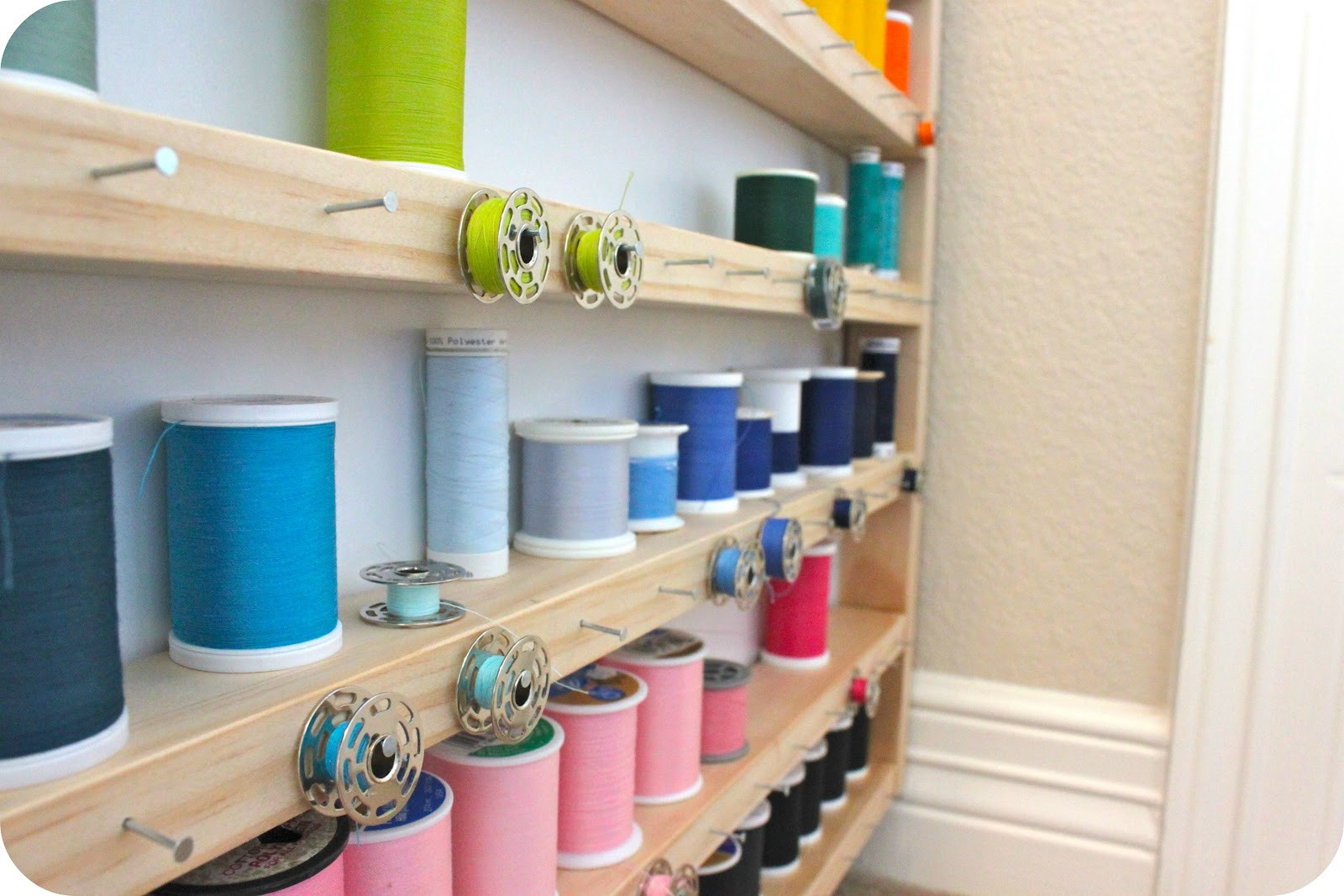 Best ideas about DIY Thread Organizer
. Save or Pin Sewing Over Pins Tutorial DIY Thread Spool & Bobbin Storage Now.