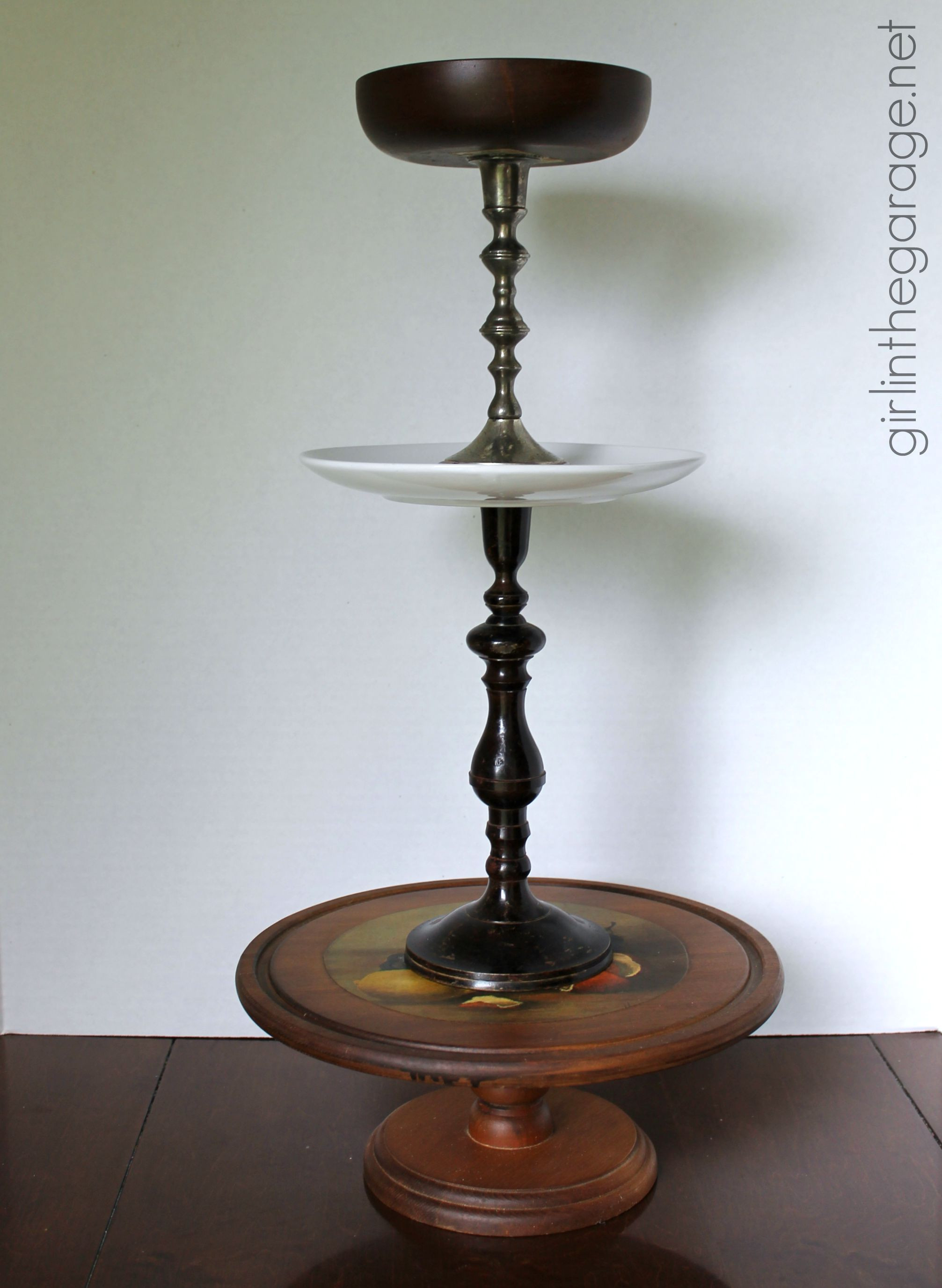 Best ideas about DIY Tiered Stand
. Save or Pin DIY Tiered Stand from Thrift Store Pieces Now.