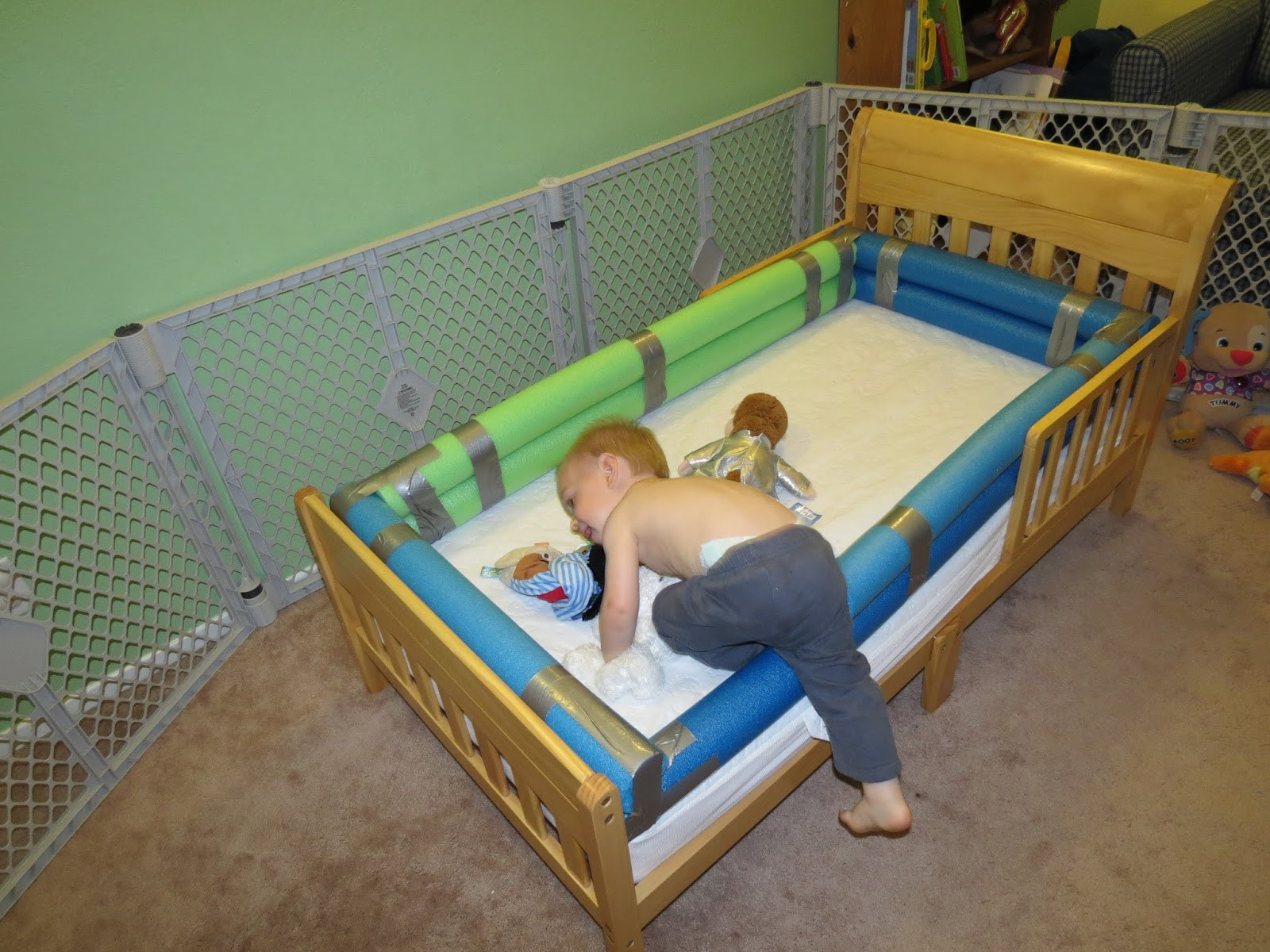 Best ideas about DIY Toddler Bed Rails
. Save or Pin Mama Frankenstein DIY Toddler Bed Bumper Tutorial Now.