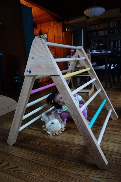 Best ideas about DIY Toddler Climbing Toys
. Save or Pin How to Make a Foldable Pikler Triangle climbing Frame Now.