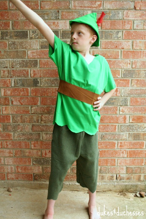 Best ideas about DIY Toddler Peter Pan Costume
. Save or Pin No Sew Peter Pan Costume Dukes and Duchesses Now.