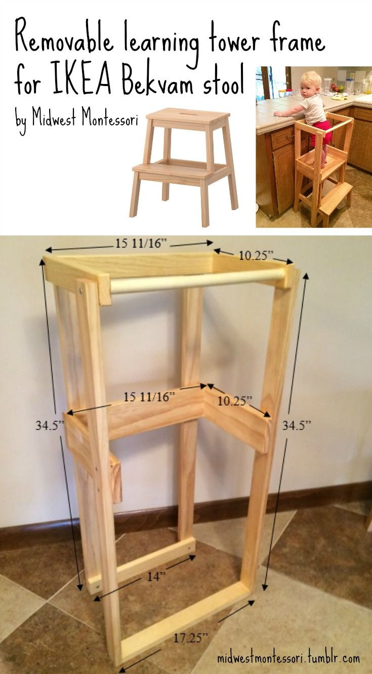 Best ideas about DIY Toddler Step Stool With Rails
. Save or Pin Our DIY IKEA Bekvam learning tower in 2019 Now.