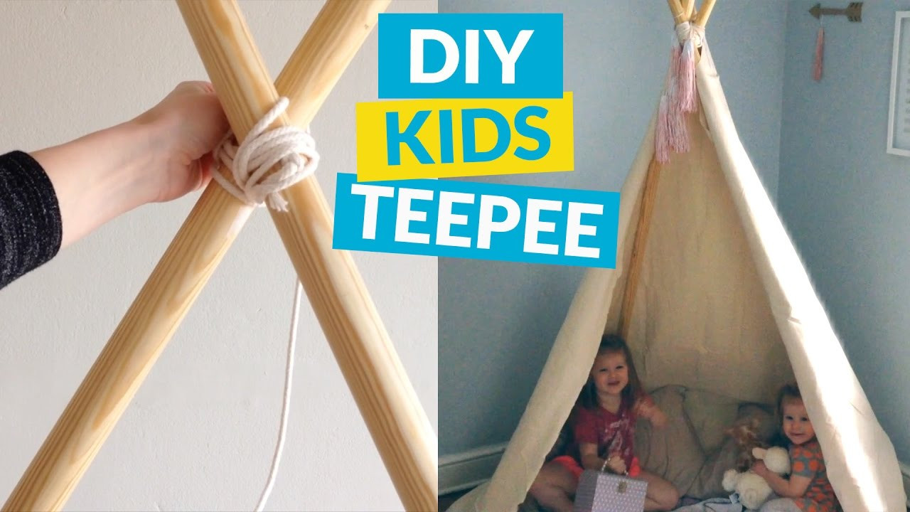 Best ideas about DIY Toddler Teepee
. Save or Pin No Sew Kids TeePee Now.