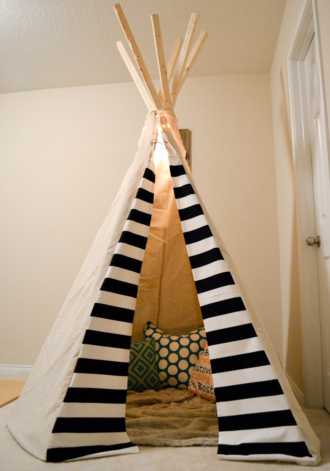 Best ideas about DIY Toddler Teepee
. Save or Pin Our Love and Our Blessing A TeePee for the BeeCee Boston Now.
