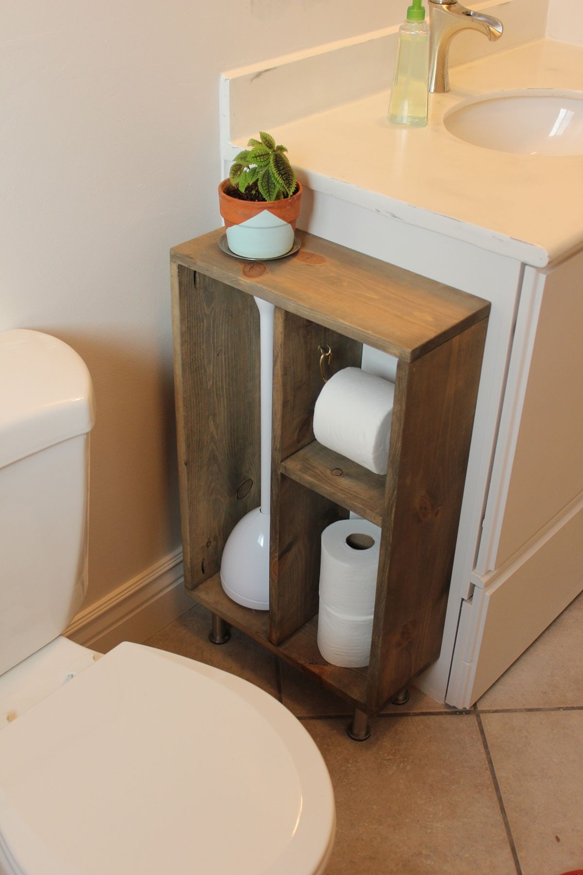 Best ideas about DIY Toilet Paper Storage
. Save or Pin DIY Simple Brass Toilet Paper Holder Now.