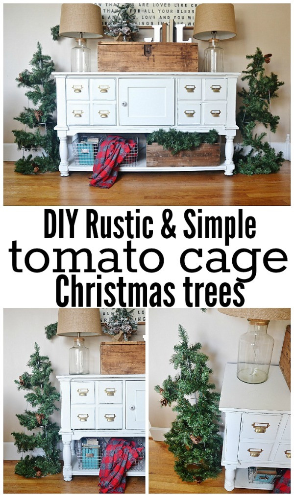 Best ideas about DIY Tomato Cage Christmas Tree
. Save or Pin DIY Rustic Tomato Cage Christmas Trees Now.