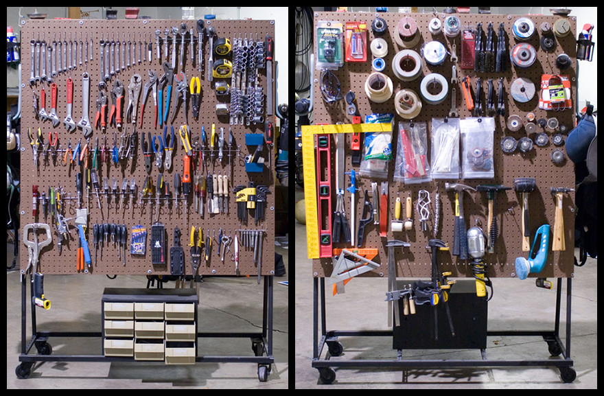 Best ideas about DIY Tool Organization
. Save or Pin DIY Rolling Pegboard Tool Storage Core77 Now.