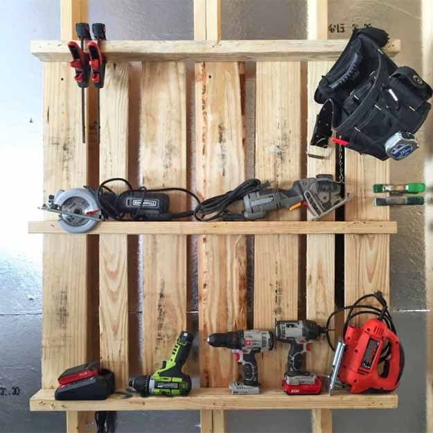 Best ideas about DIY Tool Organization Ideas
. Save or Pin Pallet Idea Tool Organizer for the Garage Now.