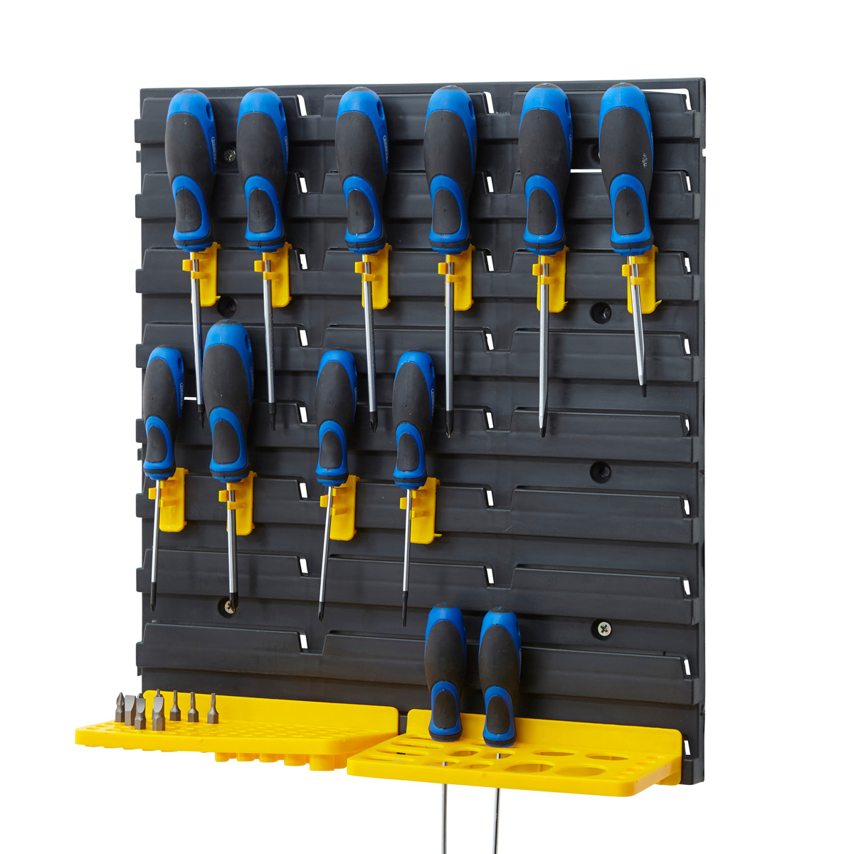Best ideas about DIY Tool Rack
. Save or Pin Louvre Panel Tool Rack Kits Garage Storage Shelving Tool Now.