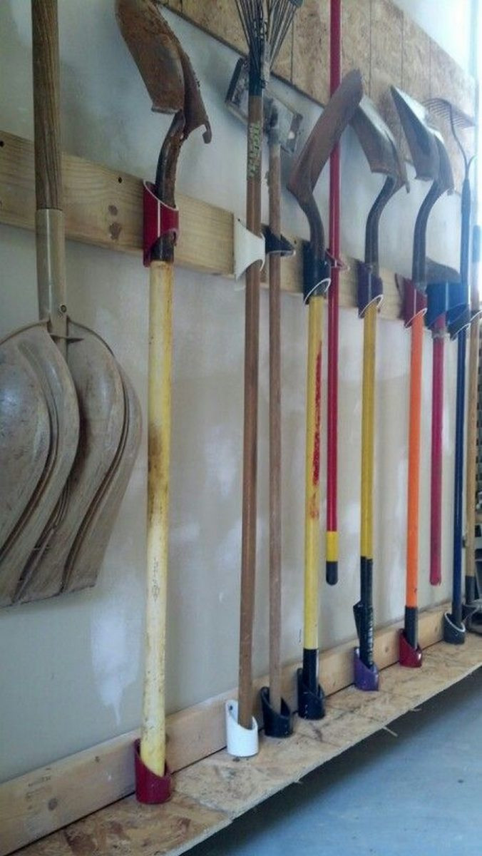 Best ideas about DIY Tools Organizer
. Save or Pin Organize your garage by making a PVC yard tool storage Now.