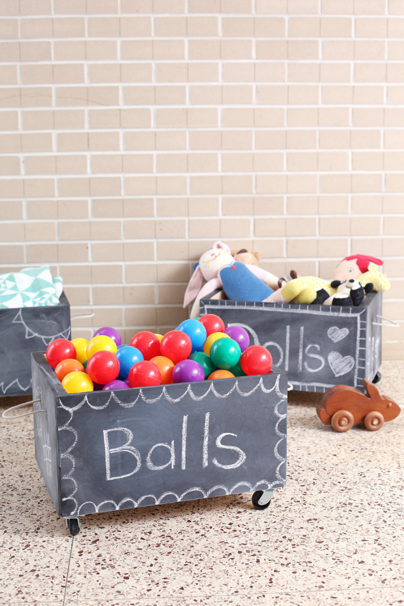 Best ideas about DIY Toy Box
. Save or Pin DIY Chalkboard Toy Box on Wheels – A Beautiful Mess Now.