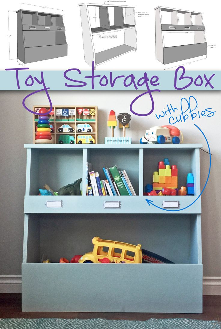 Best ideas about DIY Toy Organizer
. Save or Pin Toy Storage Box with Cubbies Keep your home organized and Now.