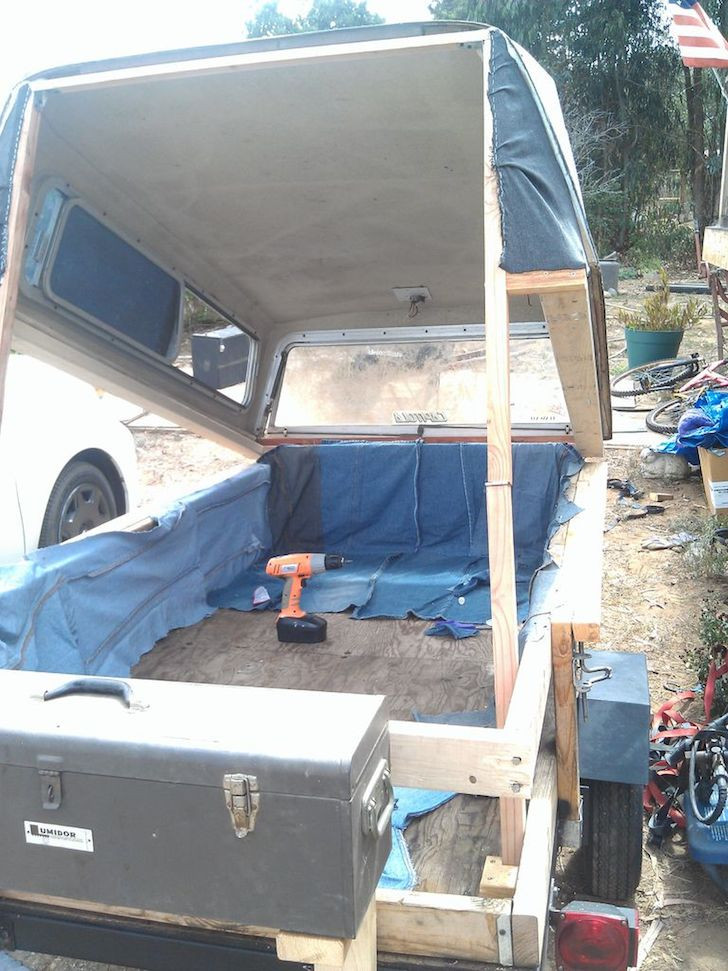 Best ideas about DIY Truck Bed Campers
. Save or Pin Homemade Pop Up Tent Camper Made From Recycled Items Now.