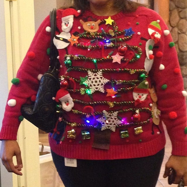 Best ideas about DIY Ugly Christmas Sweaters
. Save or Pin The DIY Queen Who Used Real Flashing Christmas Lights Now.
