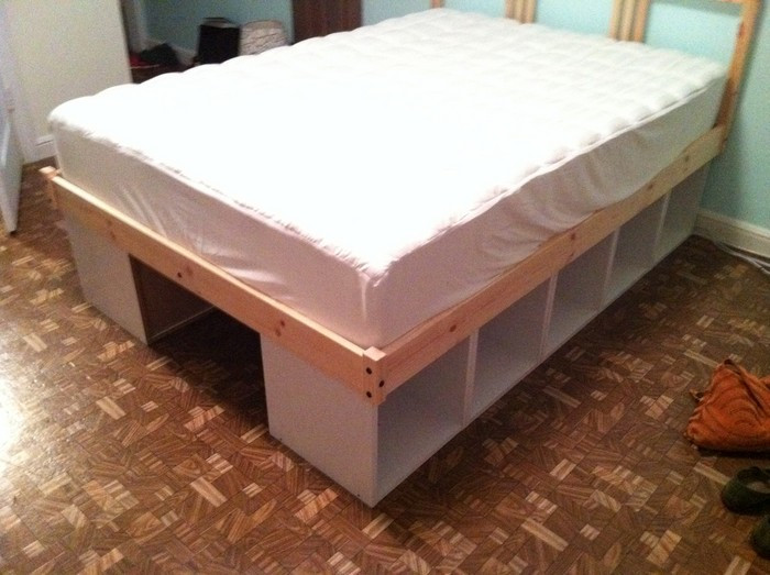 Best ideas about DIY Under Bed Storage
. Save or Pin Build your own bed with storage using bookcases Now.