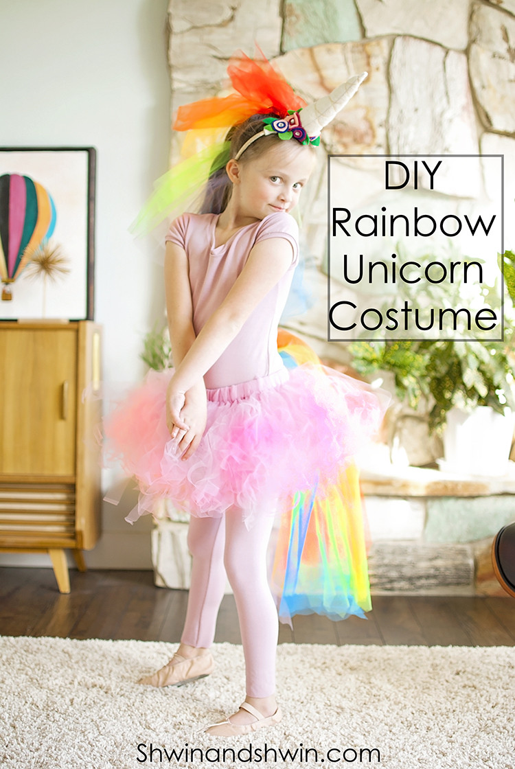 Best ideas about DIY Unicorn Costume For Kids
. Save or Pin DIY Rainbow Unicorn Costume Shwin and Shwin Now.