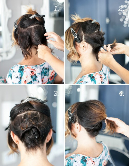 Best ideas about DIY Updos For Short Hair
. Save or Pin Pretty Simple DIY Updo For Short Hair Styleoholic Now.