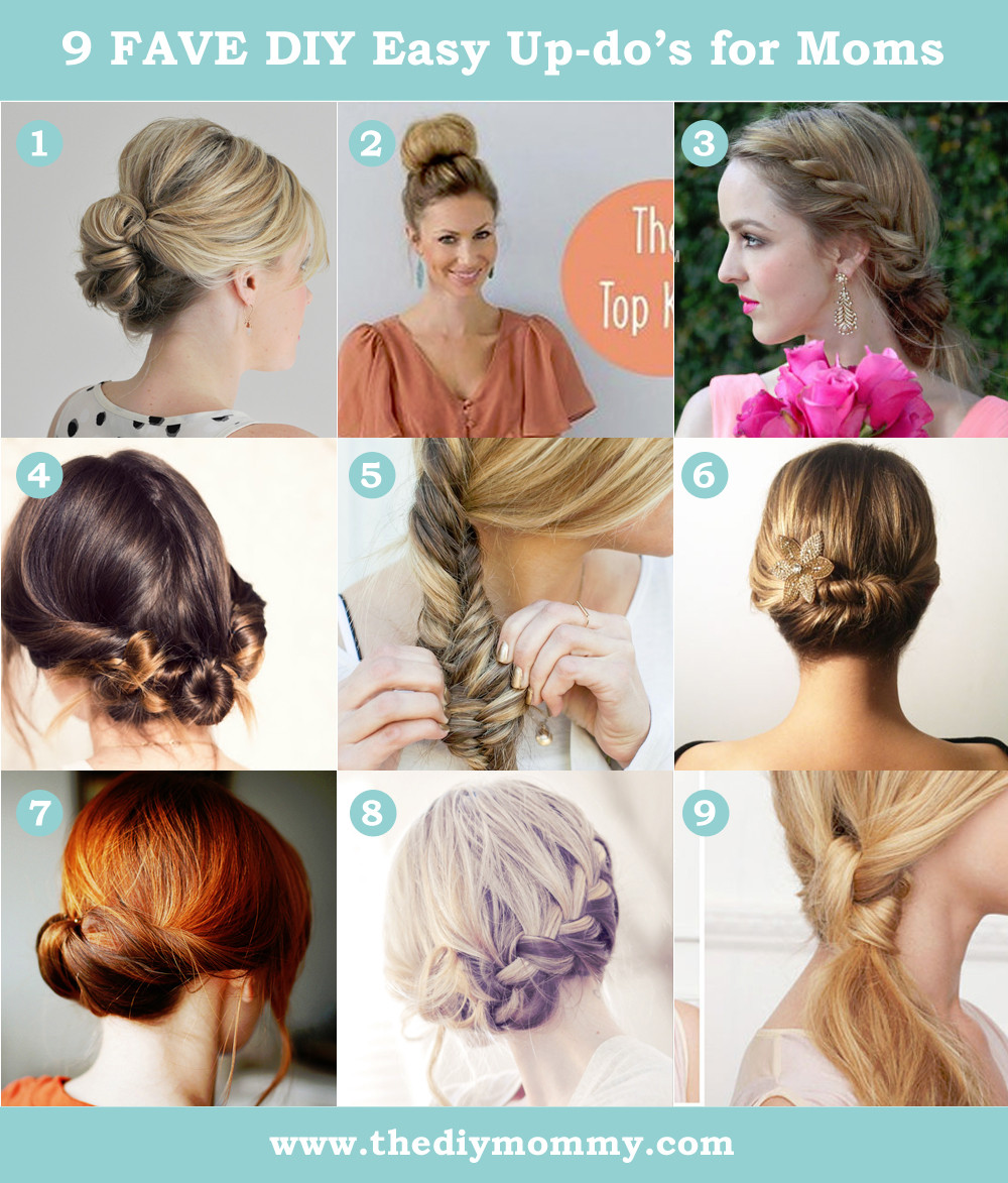 Best ideas about DIY Updos For Short Hair
. Save or Pin 9 Favourite Easy Updos for Moms Now.