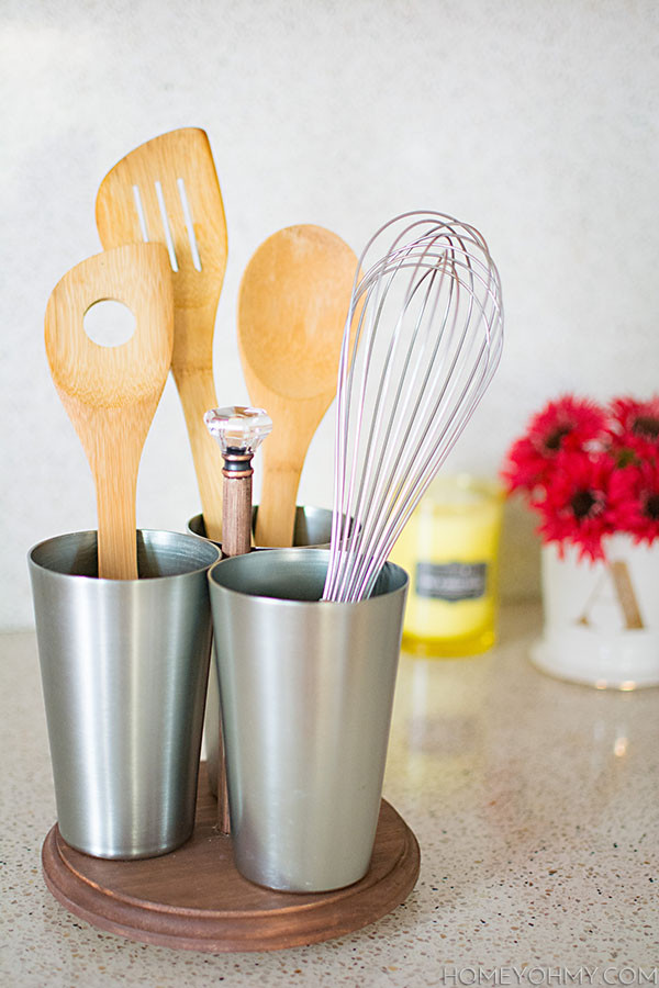 Best ideas about DIY Utensil Organizer
. Save or Pin DIY Rotating Utensil Caddy Homey Oh My Now.