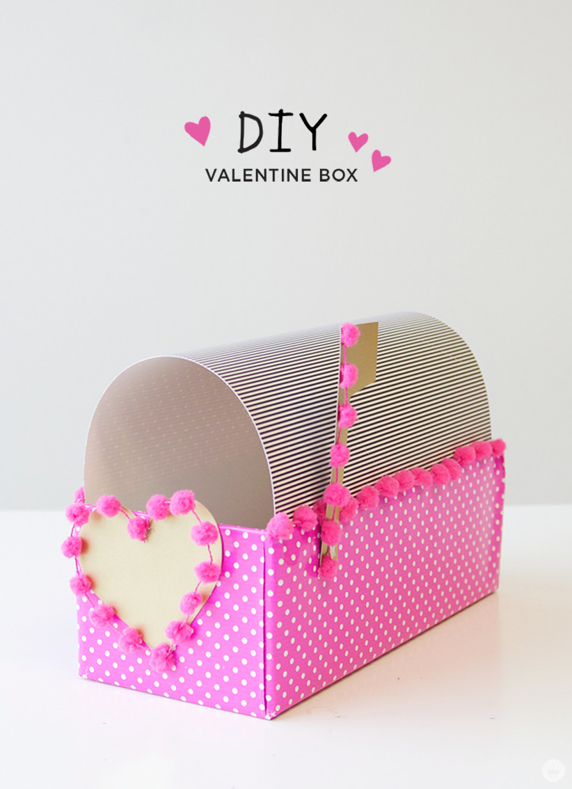 Best ideas about DIY Valentine Boxes
. Save or Pin DIY Valentine Box Think Make Now.