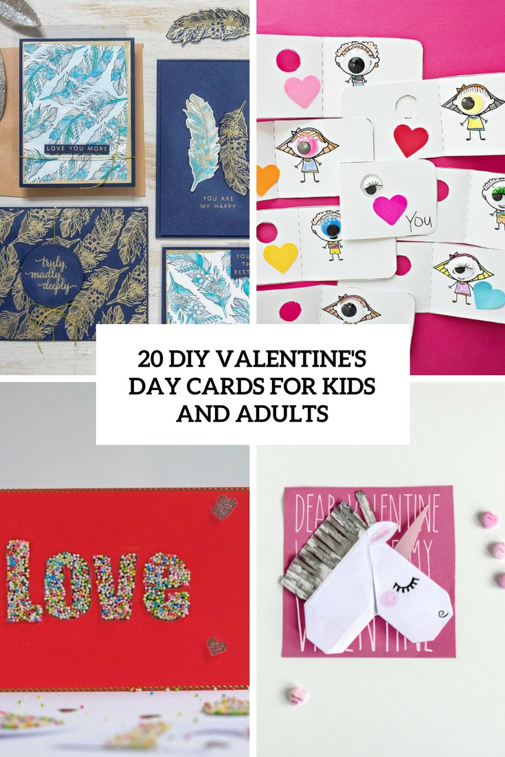 Best ideas about DIY Valentine Cards For Kids
. Save or Pin 20 DIY Valentine’s Day Cards For Kids And Adults Shelterness Now.
