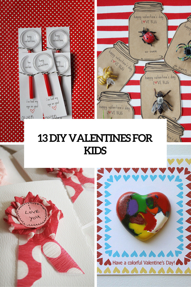 Best ideas about DIY Valentine Cards For Kids
. Save or Pin 13 Creative DIY Valentine’s Day Cards For Kids Shelterness Now.