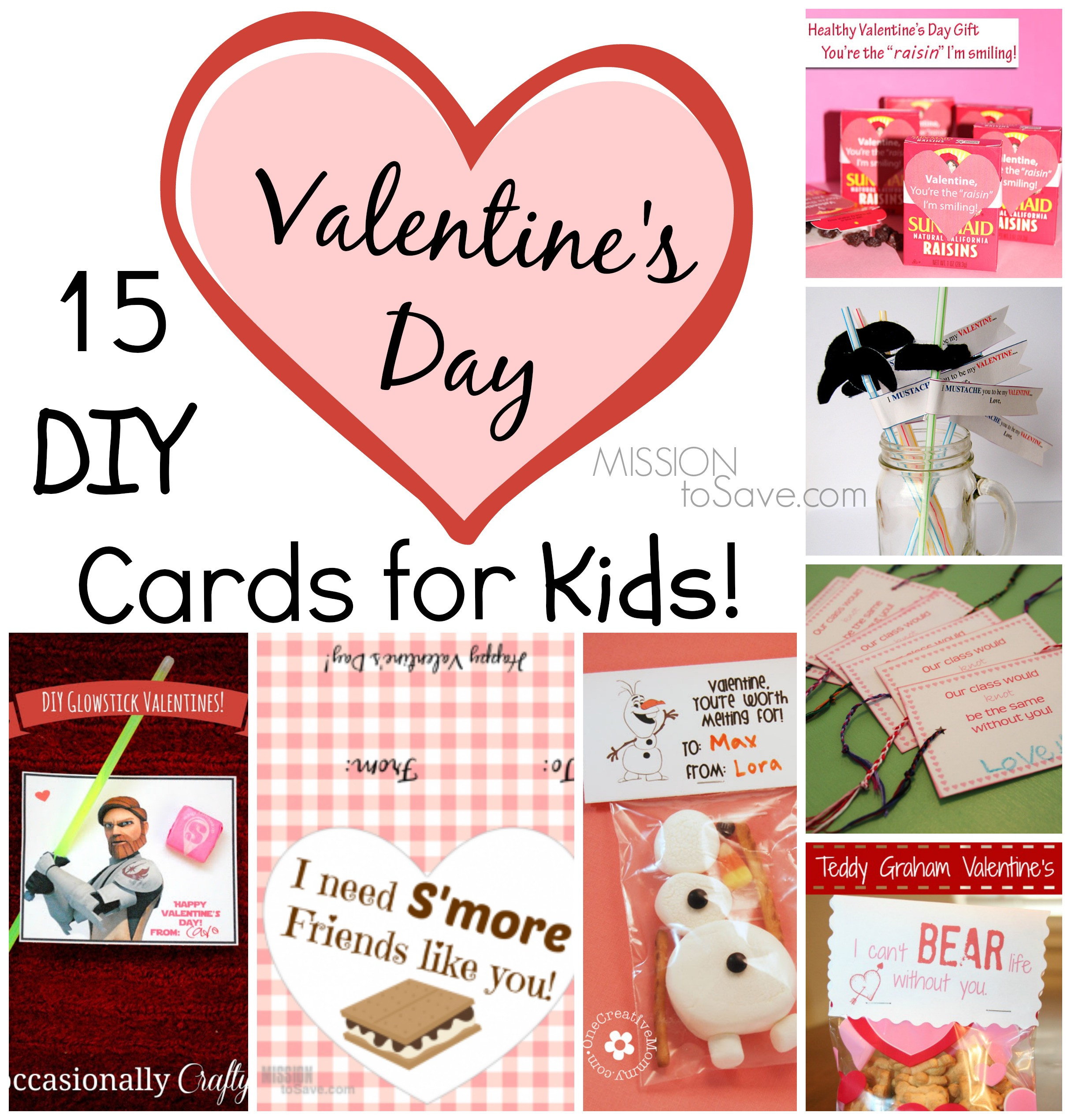 Best ideas about DIY Valentine Cards For Kids
. Save or Pin 15 DIY Valentine Day Cards for Kids Mission to Save Now.