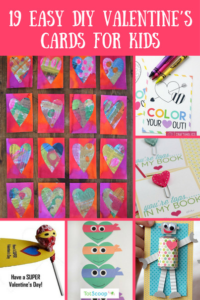 Best ideas about DIY Valentines Cards For Kids
. Save or Pin 19 Easy DIY Valentine s Cards for Kids TotScoop Now.