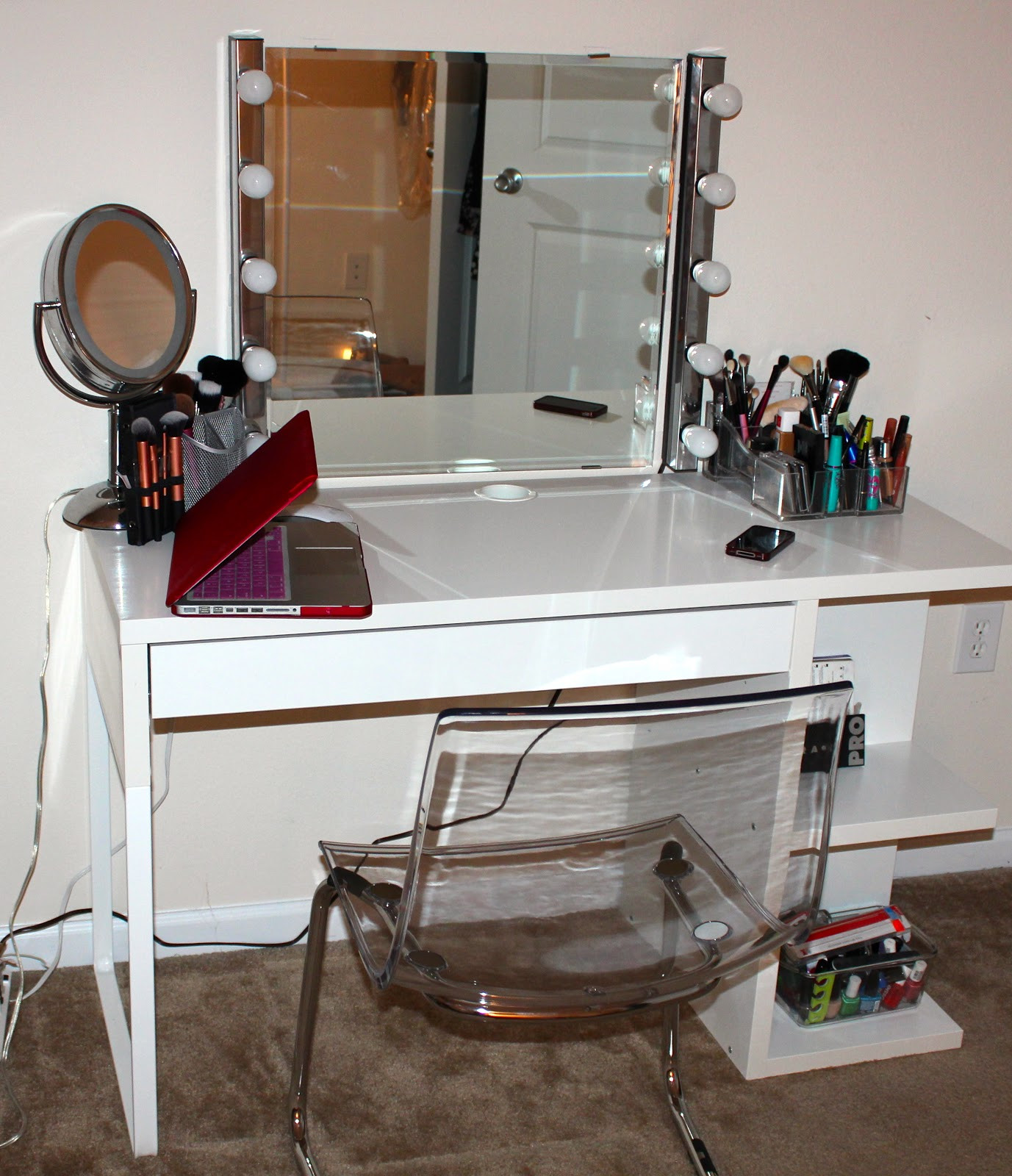 Best ideas about DIY Vanity Desk
. Save or Pin LekiaLPTBeauty Weekend Project DIY Vanity Desk Now.