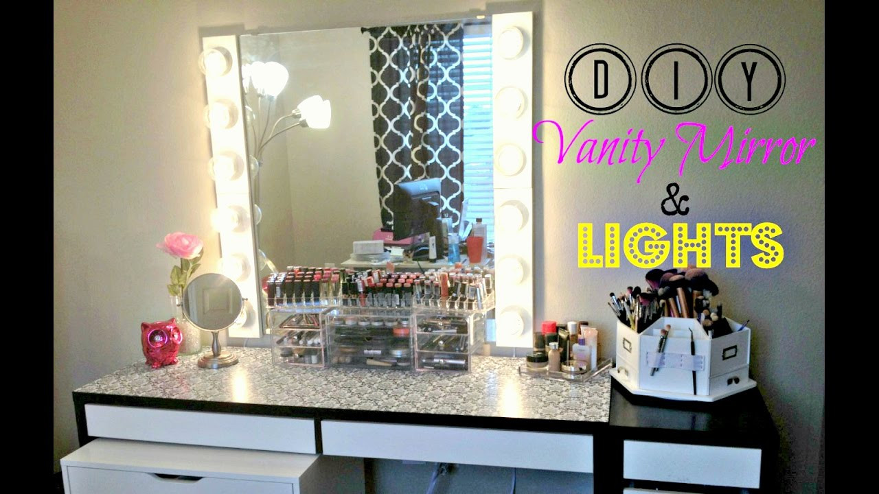 Best ideas about DIY Vanity Light
. Save or Pin DIY Vanity Mirror with Lights [UNDER $100] Now.