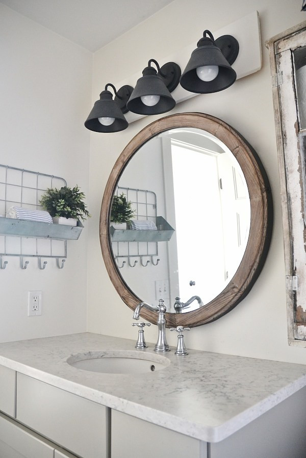 Best ideas about DIY Vanity Light
. Save or Pin DIY Farmhouse Bathroom Vanity Light Fixture Liz Marie Blog Now.