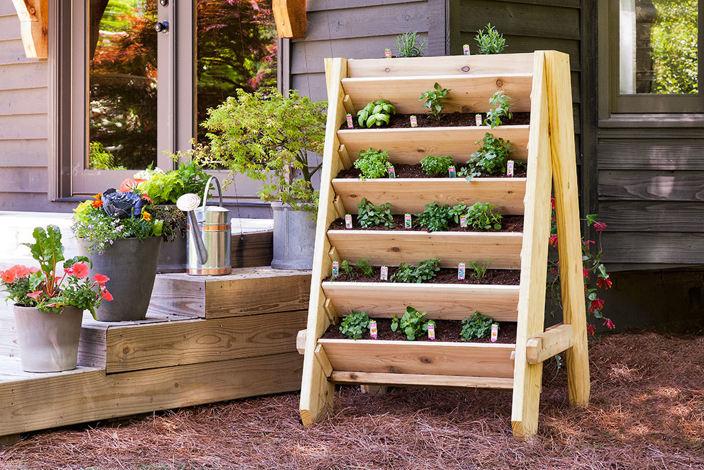 Best ideas about DIY Vertical Herb Garden
. Save or Pin How to Build a Vertical Herb or Lettuce Planter Now.