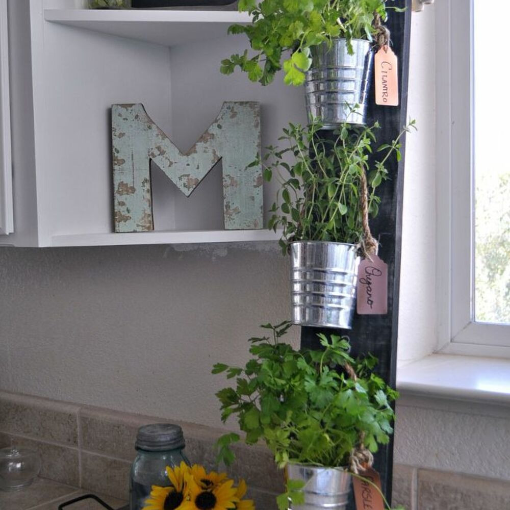 Best ideas about DIY Vertical Herb Garden
. Save or Pin DIY Simple Vertical Kitchen Herb Garden HDGiftChallenge Now.