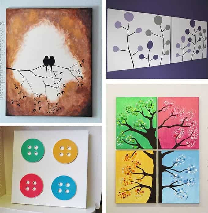 Best ideas about DIY Wall Art Canvas
. Save or Pin DIY Canvas Wall Art Ideas 30 canvas tutorials Now.