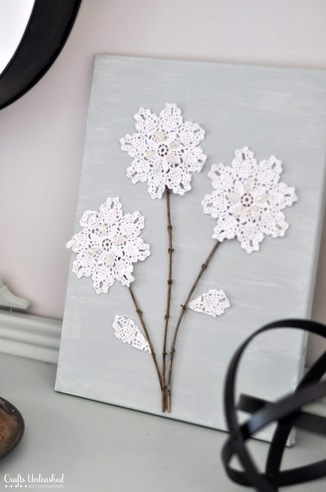 Best ideas about DIY Wall Art Canvas
. Save or Pin DIY Canvas Wall Art Shabby Chic Flowers Crafts Unleashed Now.