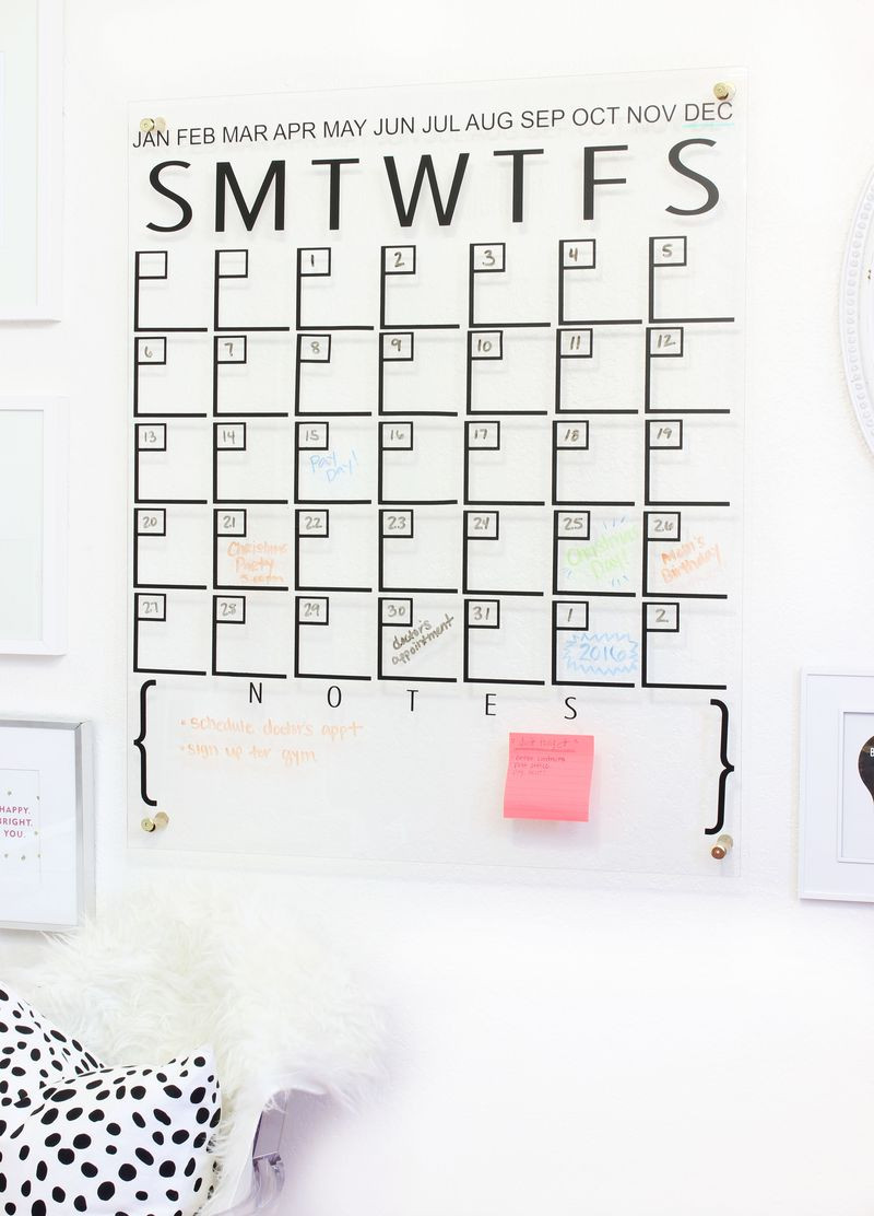 Best ideas about DIY Wall Calendar
. Save or Pin DIY Acrylic Calendar – A Beautiful Mess Now.