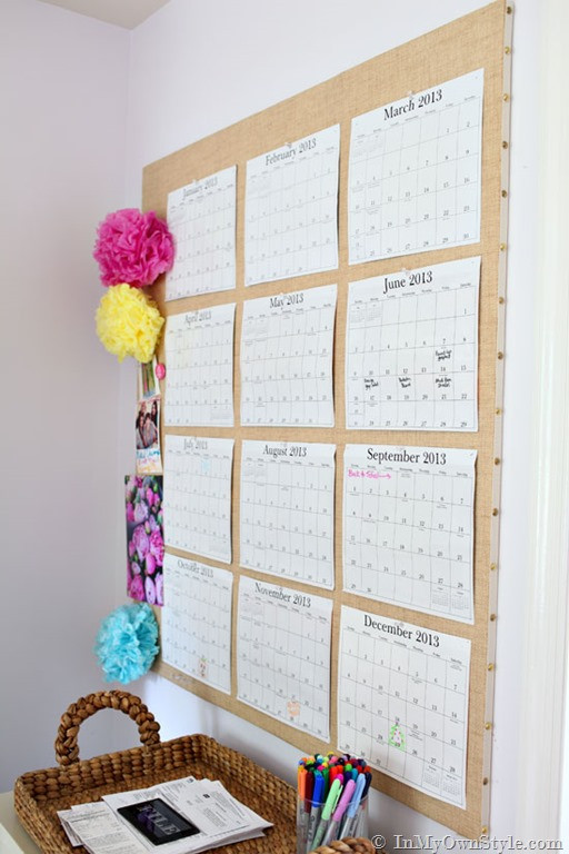Best ideas about DIY Wall Calendar
. Save or Pin DIY Wall Calendar Business Side of Blogging Now.