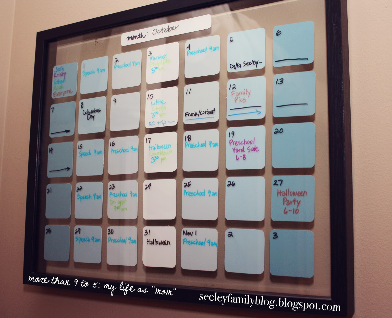 Best ideas about DIY Wall Calendar
. Save or Pin more than 9 to 5 life as "Mom" DIY Paint Chip Wall Now.