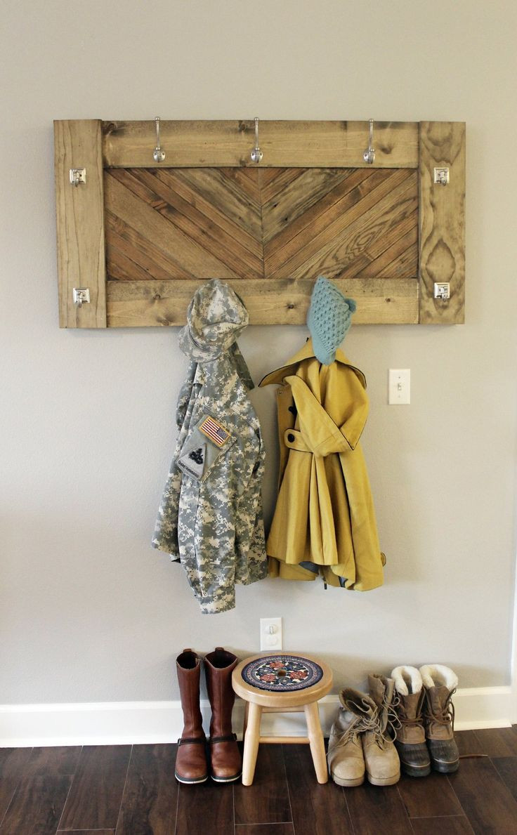 Best ideas about DIY Wall Coat Rack
. Save or Pin DIY Room Decor How To Make a Herringbone Wall Coat Rack Now.