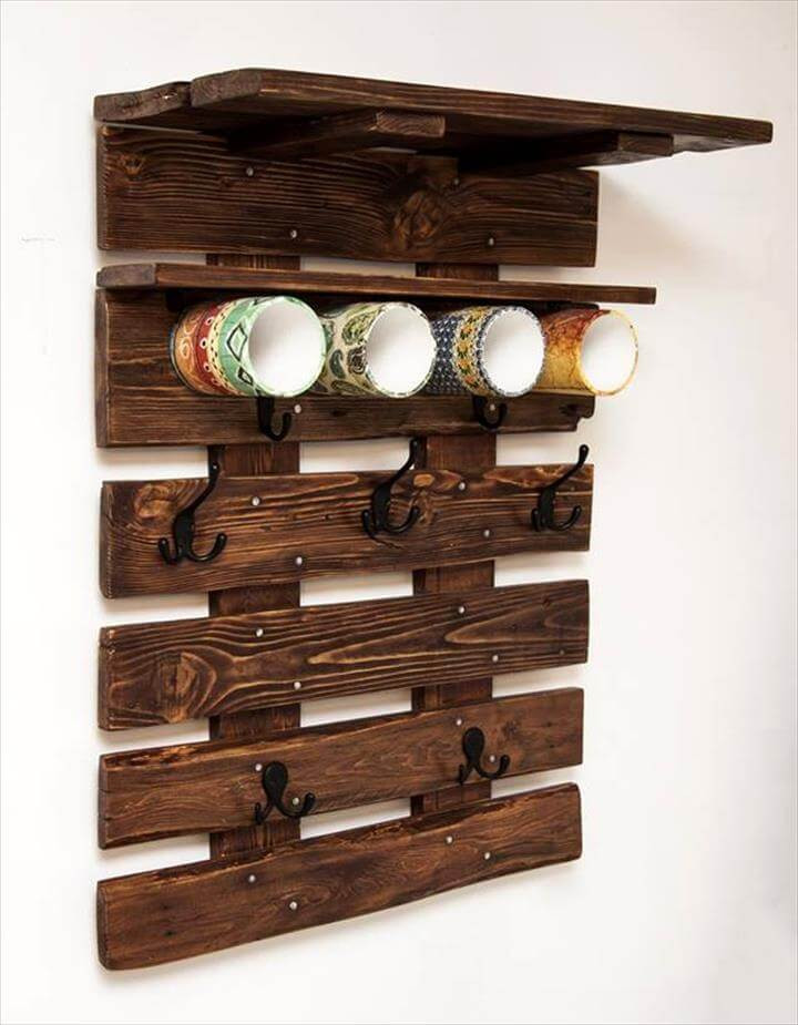 Best ideas about DIY Wall Coat Rack
. Save or Pin Pallet Coat Rack Wall Organizer Now.