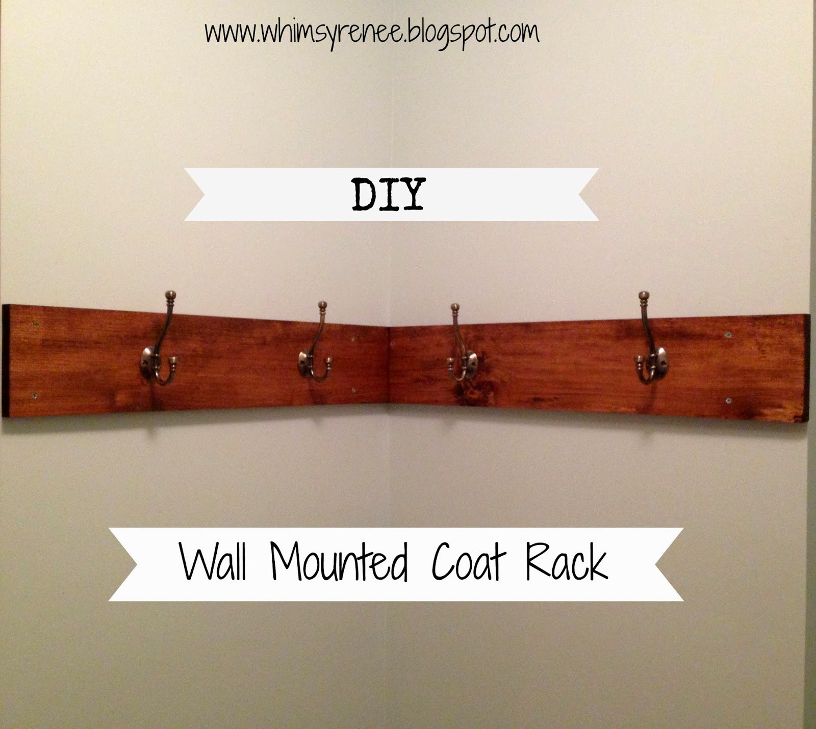 Best ideas about DIY Wall Coat Rack
. Save or Pin Whimsy Renee DIY Wall Mounted Coat Rack Now.