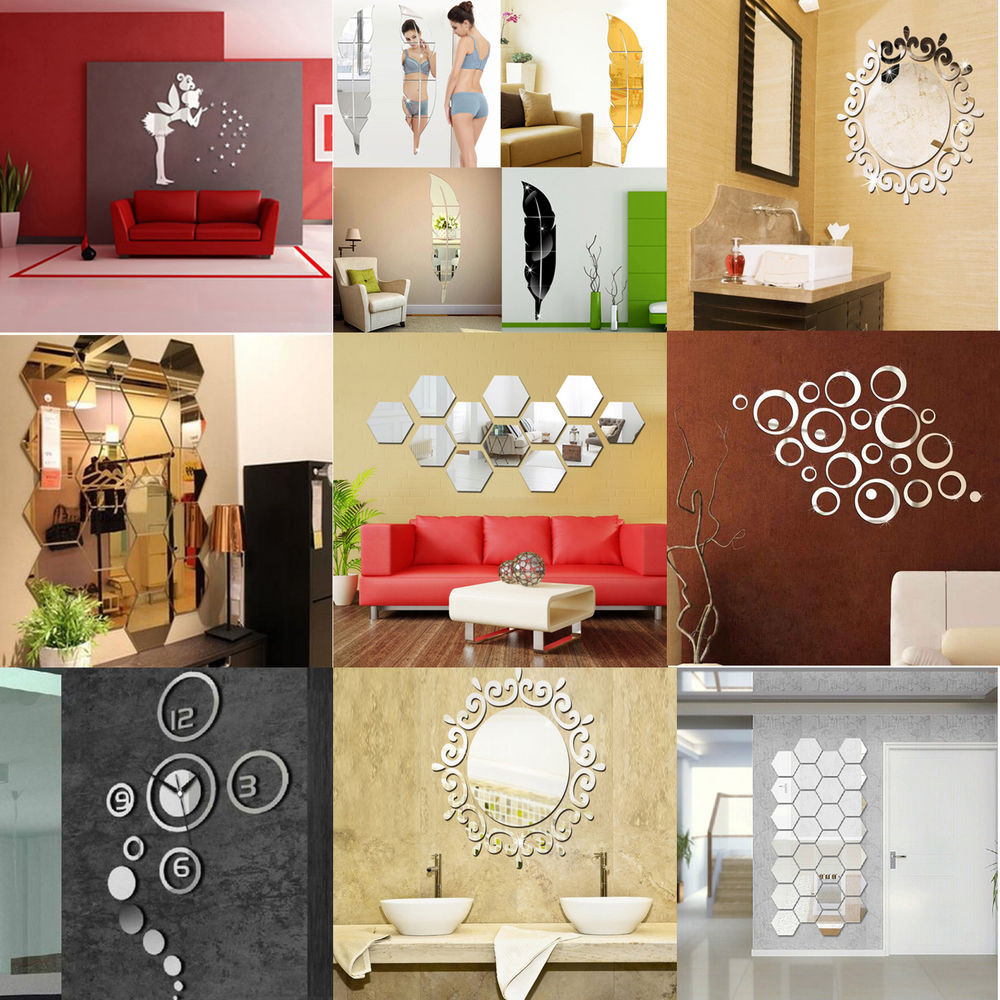 Best ideas about DIY Wall Decal
. Save or Pin Removable 3D Acrylic Mirror DIY Home Wall Decal Vinyl Now.