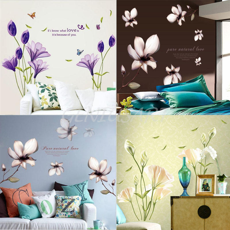 Best ideas about DIY Wall Decal
. Save or Pin Removable Flower Home Living Room Mural Decor Art Vinyl Now.