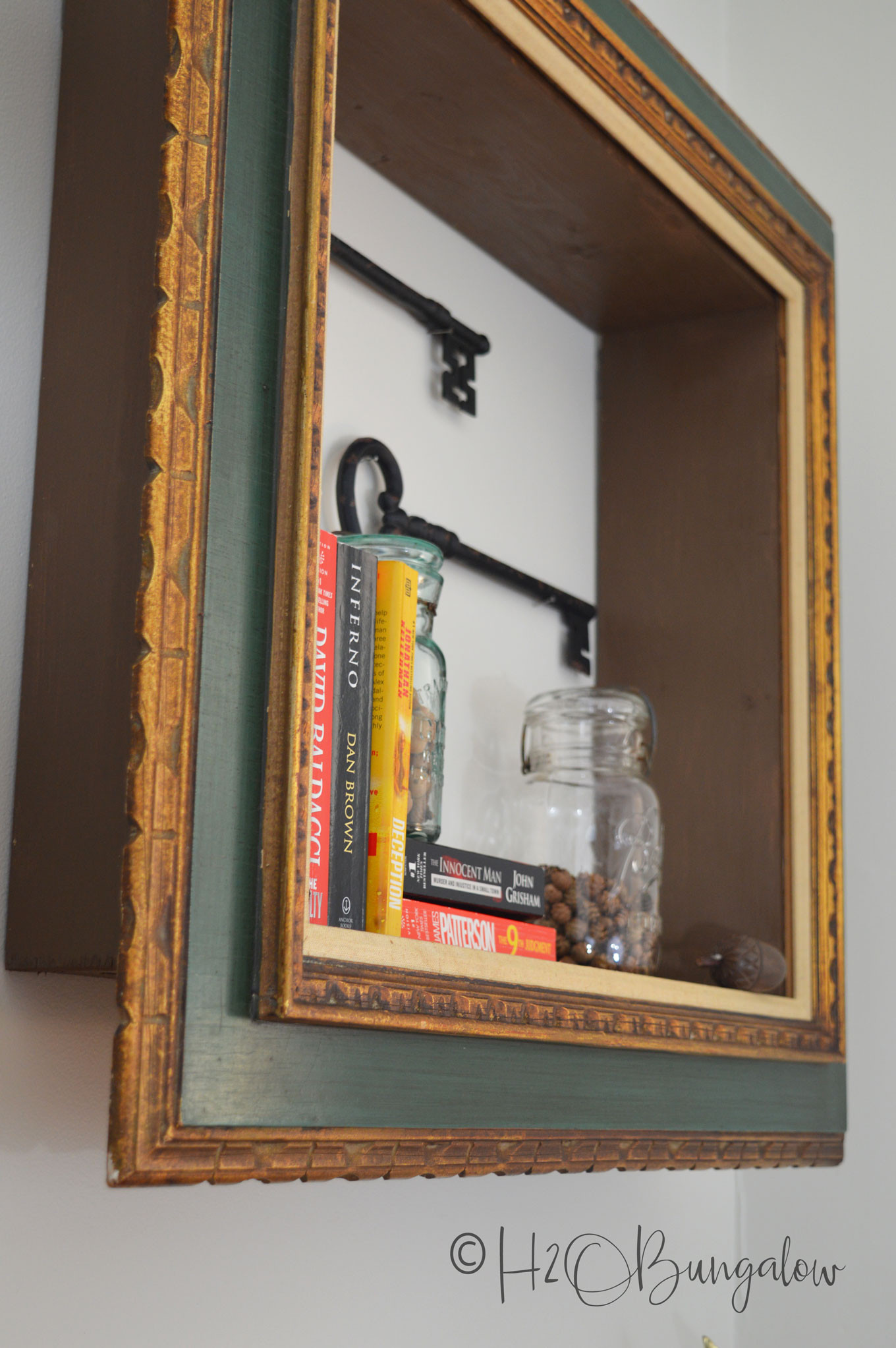 Best ideas about DIY Wall Frame
. Save or Pin DIY Repurposed Picture Frame Wall Shelves H20Bungalow Now.