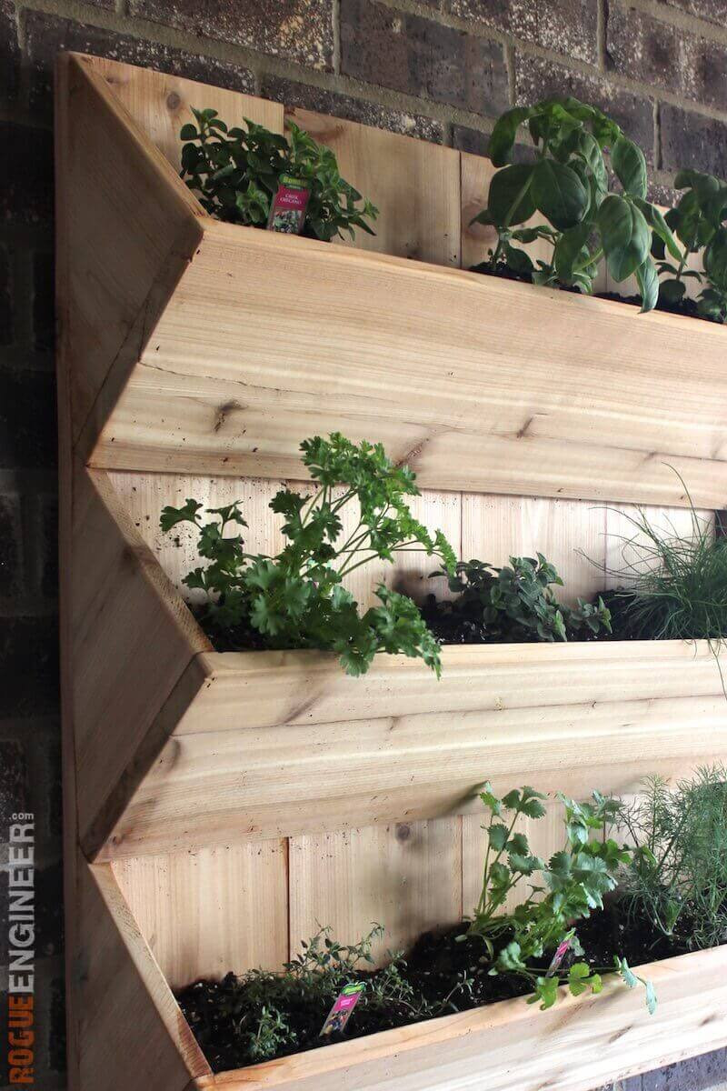 Best ideas about DIY Wall Garden
. Save or Pin Cedar Wall Planter Free DIY Plans  Rogue Engineer Now.