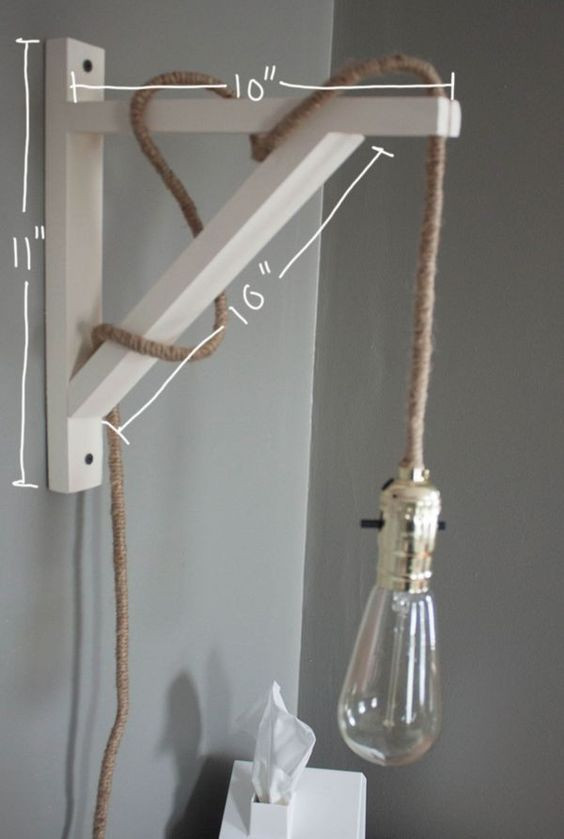 Best ideas about DIY Wall Lighting
. Save or Pin 26 Industrial DIY Decor Ideas Now.