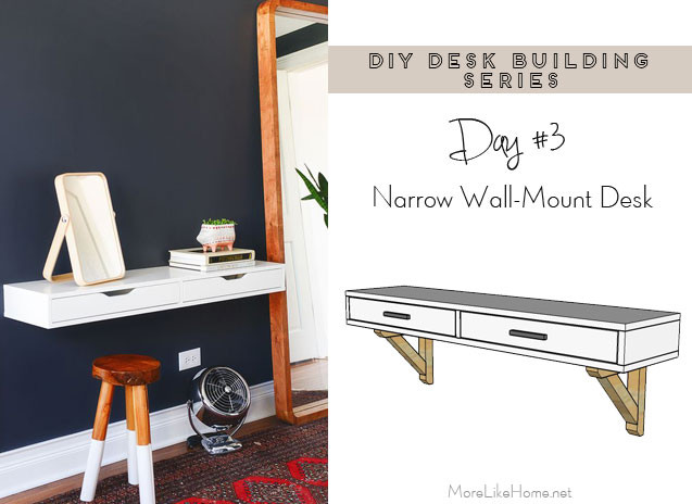 Best ideas about DIY Wall Mount Desk
. Save or Pin More Like Home DIY Desk Series 3 Narrow Wall Mounted Desk Now.